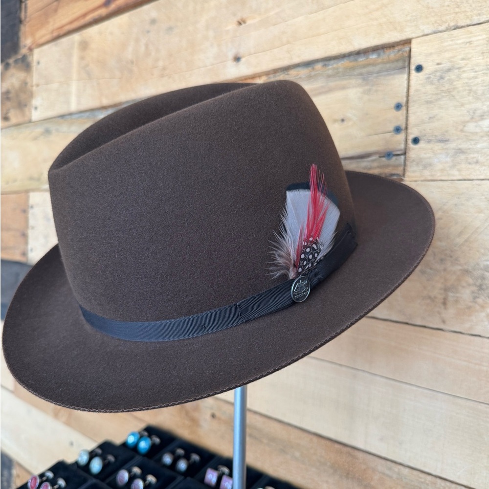 Stetson Dark Brown Crushable,Fedora Hat